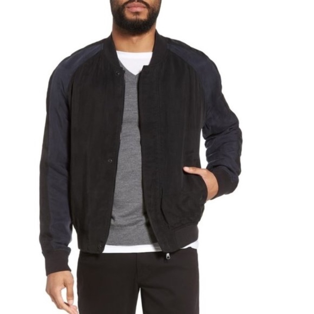 Vince Colorblock Bomber Jacket